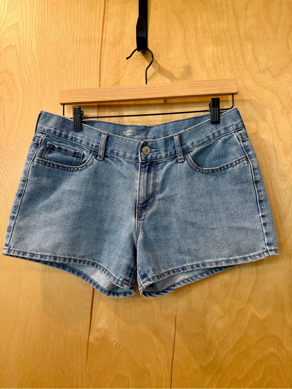 Vintage Old Navy The Flirt Light Blue Denim Jean Shorts